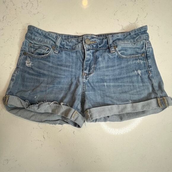 Paige Jimmy Jimmy Distressed Jean Shorts Size 26 - Picture 5 of 11